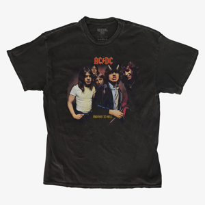 Queens Revival Tee - ACDC Highway To Hell Bandmates Horns Unisex T-Shirt Black