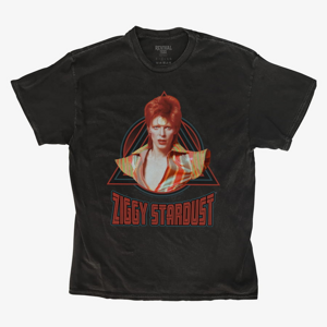 Queens Revival Tee - David Bowie As Ziggy Stardust Unisex T-Shirt Black