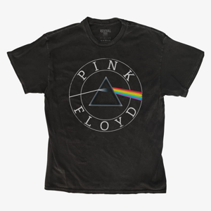 Queens Revival Tee - Pink Floyd Dark Side Of The Moon Circle Logo Unisex T-Shirt Black