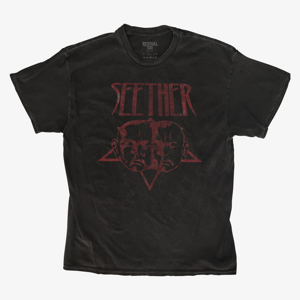 Queens Revival Tee - Seether Crimson Pentacle Unisex T-Shirt Black