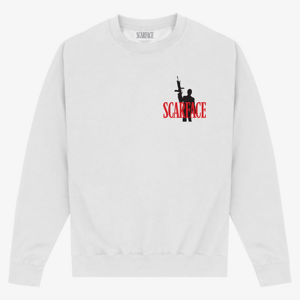 Queens Scarface - Scarface Sunset Unisex Sweatshirt White