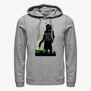 Queens Star Wars Book of Boba Fett - Bouny Hunter for Hire Unisex Hoodie Heather Grey
