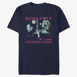 Queens Star Wars Book of Boba Fett - Legend Lives Unisex T-Shirt Navy Blue