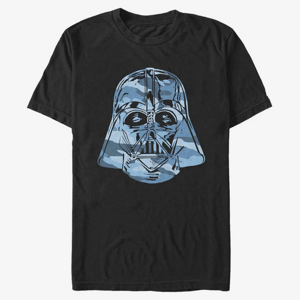 Queens Star Wars - Camo Vader Blue Unisex T-Shirt Black