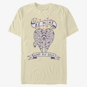 Queens Star Wars: Classic - Be Mine Falcon Unisex T-Shirt Natural