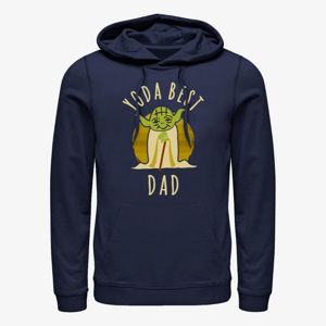 Queens Star Wars: Classic - Best Dad Yoda Says Unisex Hoodie Navy Blue