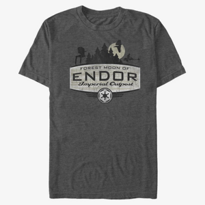 Queens Star Wars: Classic - Endor Badge Unisex T-Shirt Dark Heather Grey