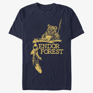 Queens Star Wars: Classic - ENDOR FOREST Unisex T-Shirt Navy Blue