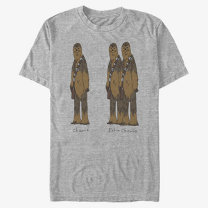 Queens Star Wars: Classic - Extra Chewie Men's T-Shirt Heather Grey