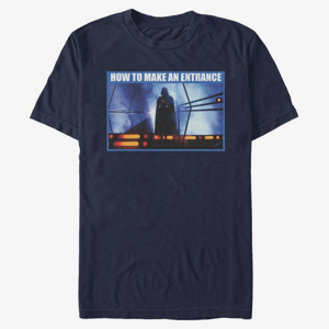 Queens Star Wars: Classic - How To Make An Entrance Unisex T-Shirt Navy Blue