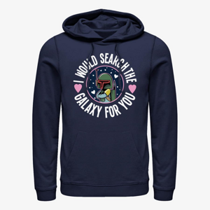 Queens Star Wars: Classic - Search The Galaxy Unisex Hoodie Navy Blue