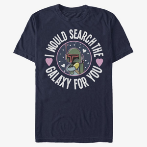 Queens Star Wars: Classic - Search The Galaxy Unisex T-Shirt Navy Blue