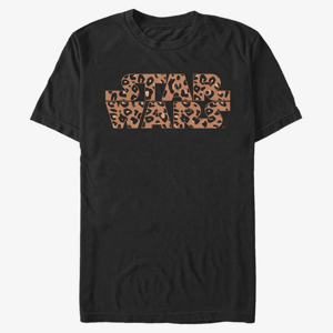 Queens Star Wars: Classic - Star Wars Logo Cheetah Fill Unisex T-Shirt Black