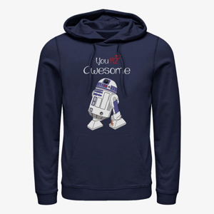 Queens Star Wars: Classic - You R2 Awesome Unisex Hoodie Navy Blue