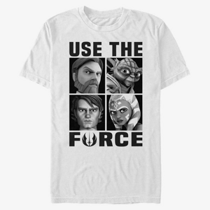 Queens Star Wars: Clone Wars - Force Users Unisex T-Shirt White