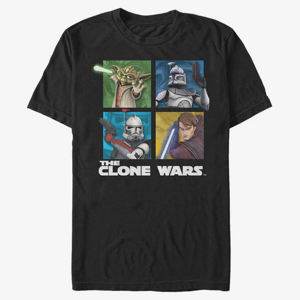 Queens Star Wars: Clone Wars - Panel Four Unisex T-Shirt Black