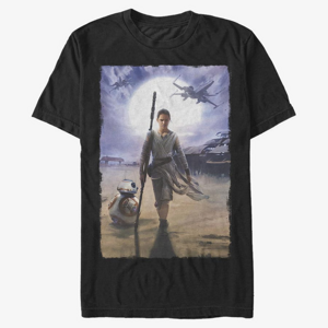Queens Star Wars: Episode 7 - Rey Painting Unisex T-Shirt Black