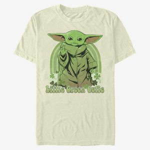 Queens Star Wars: Mandalorian - little green guy Men's T-Shirt Natural