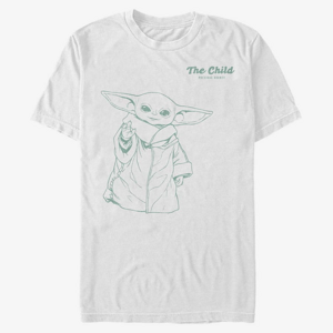 Queens Star Wars: Mandalorian - Playful Child Unisex T-Shirt White