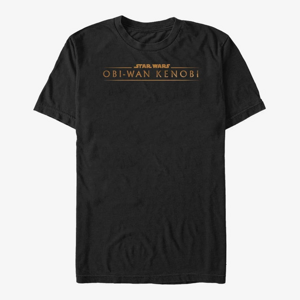 Queens Star Wars Obi-Wan - Gold Logo Unisex T-Shirt Black