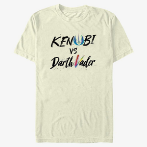 Queens Star Wars Obi-Wan - Kenobi Vader Lettering Unisex T-Shirt Natural