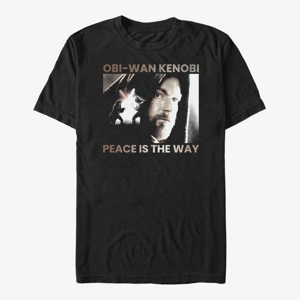 Queens Star Wars Obi-Wan - Peace is the Way Unisex T-Shirt Black
