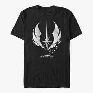 Queens Star Wars Obi-Wan - Shattered Jedi Logo Unisex T-Shirt Black