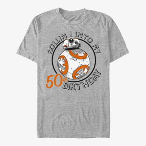 Queens Star Wars: Resistance - Birthday BB Fifty Unisex T-Shirt Heather Grey