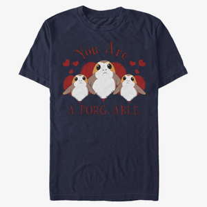 Queens Star Wars: The Force Awakens - A-Porg-Able Unisex T-Shirt Navy Blue