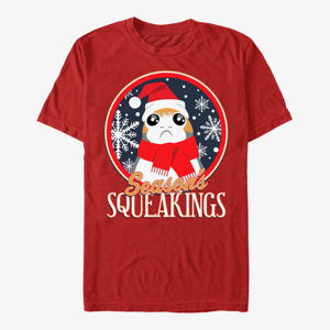 Queens Star Wars: The Force Awakens - Porg Squeakings Unisex T-Shirt Red