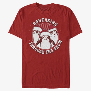 Queens Star Wars: The Force Awakens - Squeaking Through the Snow Unisex T-Shirt Red