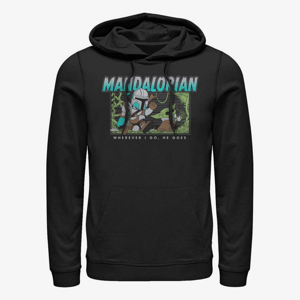Queens Star Wars: The Mandalorian - Ball Chase Unisex Hoodie Black