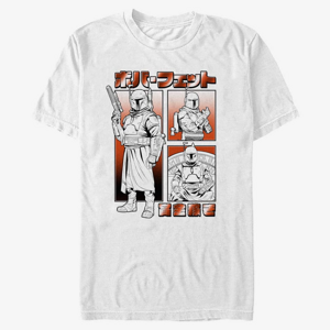 Queens Star Wars: The Mandalorian - Boba Manga Unisex T-Shirt White