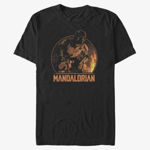 Queens Star Wars: The Mandalorian - Camping Mando Unisex T-Shirt Black