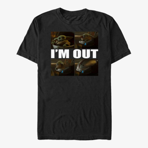 Queens Star Wars: The Mandalorian - Child Head Out Unisex T-Shirt Black