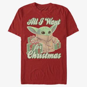Queens Star Wars: The Mandalorian - Christmas Baby Unisex T-Shirt Red