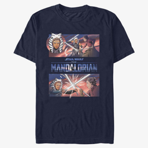 Queens Star Wars: The Mandalorian - Clash With Ahsoka Unisex T-Shirt Navy Blue