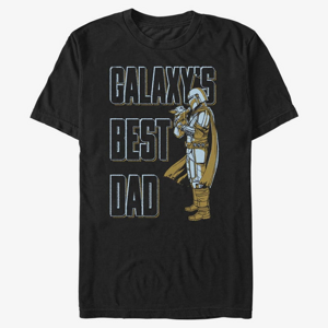 Queens Star Wars: The Mandalorian - Daddy MandoO Unisex T-Shirt Black