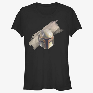 Queens Star Wars: The Mandalorian - Fett Helmet Women's T-Shirt Black