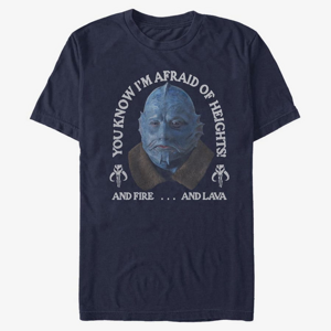 Queens Star Wars: The Mandalorian - Fire Lava Heights Unisex T-Shirt Navy Blue