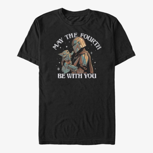 Queens Star Wars: The Mandalorian - Fourth Be With You Unisex T-Shirt Black