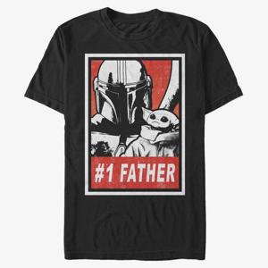 Queens Star Wars: The Mandalorian - Galaxy Dad Unisex T-Shirt Black