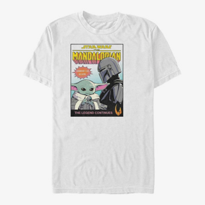 Queens Star Wars: The Mandalorian - HES BACK Unisex T-Shirt White