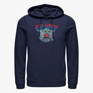 Queens Star Wars: The Mandalorian - Just Sipping Unisex Hoodie Navy Blue