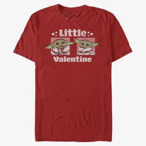 Queens Star Wars: The Mandalorian - Little Valentine Unisex T-Shirt Red