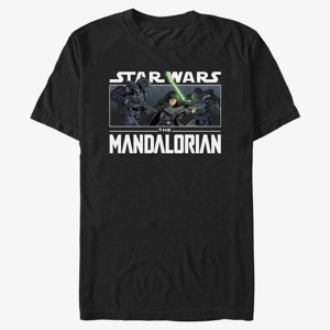 Queens Star Wars: The Mandalorian - Luke VS Dark Troopers Unisex T-Shirt Black