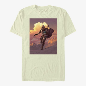 Queens Star Wars: The Mandalorian - Mandalorian Desert Poster Unisex T-Shirt Natural