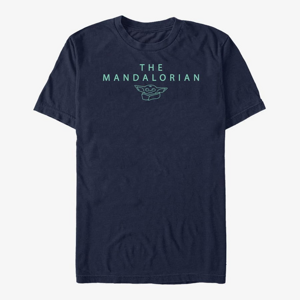 Queens Star Wars: The Mandalorian - Mando Child Unisex T-Shirt Navy Blue