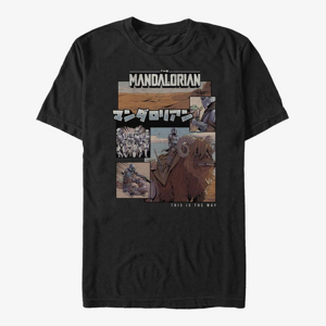 Queens Star Wars: The Mandalorian - Mando Comic Unisex T-Shirt Black