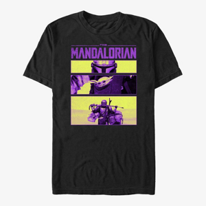 Queens Star Wars: The Mandalorian - Mando Scene Frames Unisex T-Shirt Black